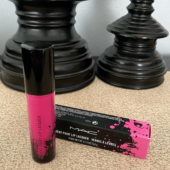 NWT MAC PATENT PAINT LIP LACQUER-LET’S GET GLOSSED - Picture 3 of 8